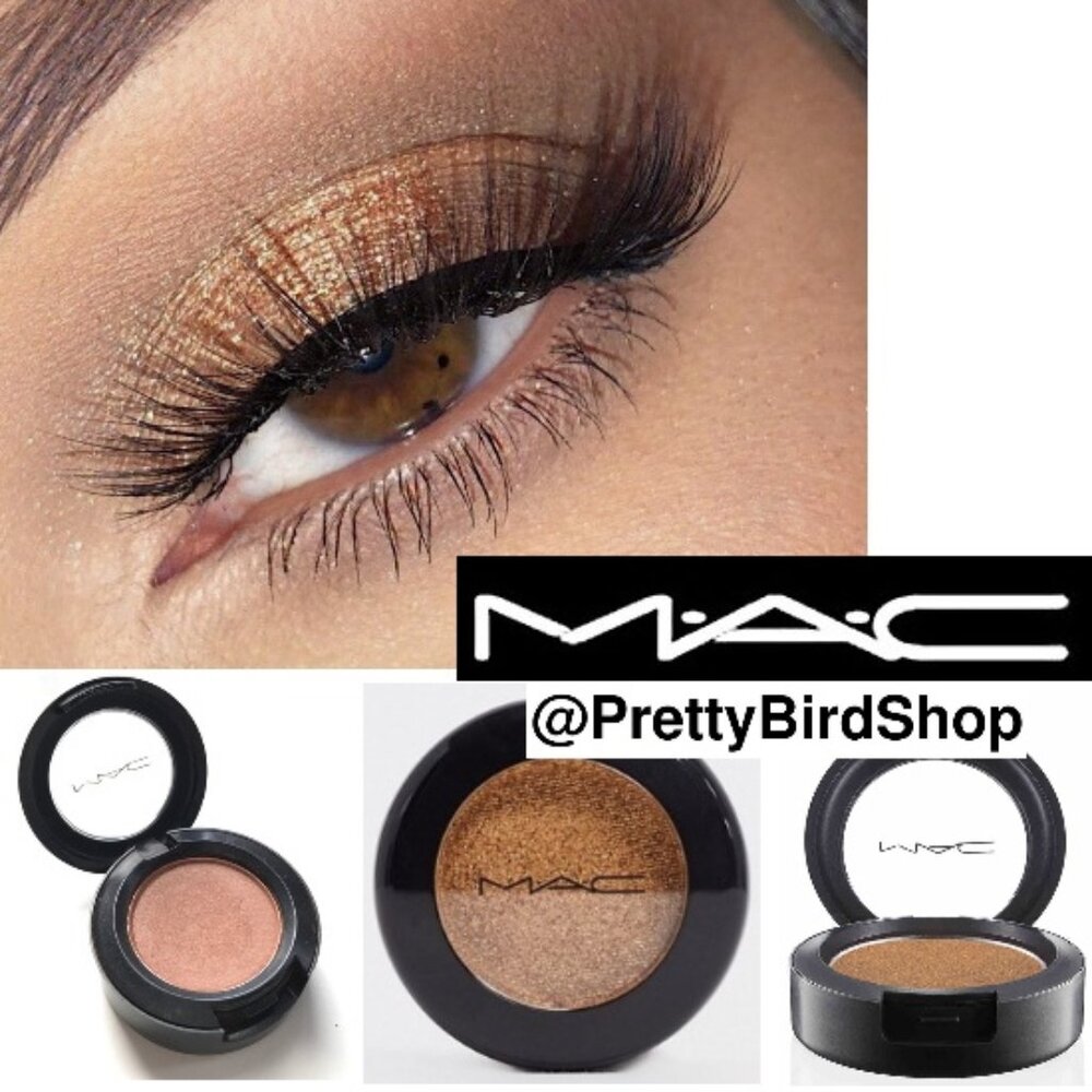 3 MAC shadows TEXTURE, OBJET D ART, UNINTERRUPTED neutrals NIB natural brown